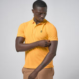 Omnitau Men's Pimlico Organic Cotton Short Sleeve Polo Shirt - Bright Yellow