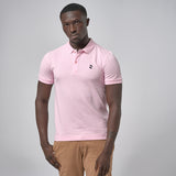 Omnitau Men's Prime Organic Cotton Short Sleeve Polo Shirt - Cotton Pink