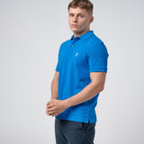 Omnitau Men's Prime Organic Cotton Short Sleeve Polo Shirt - Royal Blue