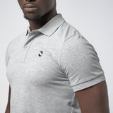 Omnitau Men's Drive Organic Cotton Polo Shirt - Heather Grey