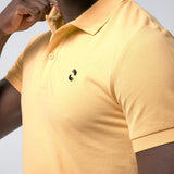 Omnitau Men's Drive Organic Cotton Polo Shirt - Yellow