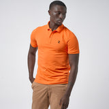Omnitau Men's Drive Organic Cotton Avant Polo Shirt - Bright Orange