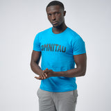Omnitau Men's Drive Organic Cotton Outfitter Crew Neck T-Shirt - Azure Blue