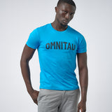 Omnitau Men's Drive Organic Cotton Outfitter Crew Neck T-Shirt - Azure Blue