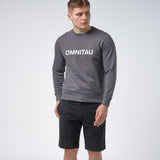 Omnitau Men's OmniX Organic Cotton Crew Neck Omni Sweatshirt - Anthracite Grey