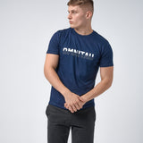 Omnitau Men's Drive Organic Cotton Balance Crew Neck T-Shirt - French Navy