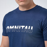 Omnitau Men's Drive Organic Cotton Balance Crew Neck T-Shirt - French Navy