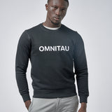 Omnitau Men's OmniX Organic Cotton Crew Neck Omni Sweatshirt - Black