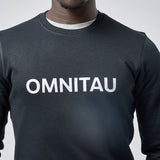Omnitau Men's OmniX Organic Cotton Crew Neck Omni Sweatshirt - Black