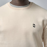 Omnitau Men's Prime Organic Cotton Crew Neck Sweatshirt - Cream