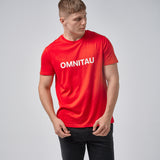 Omnitau Men's OmniX Organic Cotton Omni Crew Neck T-Shirt - Red
