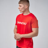 Omnitau Men's OmniX Organic Cotton Omni Crew Neck T-Shirt - Red