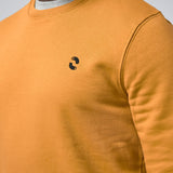 Omnitau Men's Prime Organic Cotton Crew Neck Sweatshirt -  Yellow