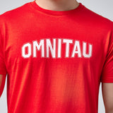 Omnitau Men's Drive Organic Cotton Outfitter Crew Neck T-Shirt - Red