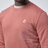 Omnitau Men's Prime Organic Cotton Crew Neck Sweatshirt - Red