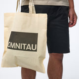 Omnitau Adult Unisex Organic Cotton Light Tote Bag - Cream