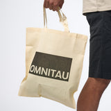 Omnitau Adult Unisex Organic Cotton Light Tote Bag - Cream