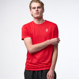 Omnitau Men's Endure Recycled Technical Gym T-Shirt - Red