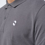 Omnitau Men's Hybrid Organic Cotton Polo Shirt - Anthracite Grey