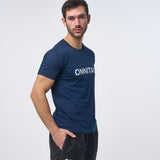 Omnitau Men's OmniX Organic Cotton Omni Crew Neck T-Shirt - Navy