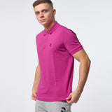 Omnitau Men's Drive Organic Cotton Avant Polo Shirt - Mid Pink