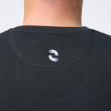 Omnitau Men's Classics Organic Cotton Crew Neck Sweatshirt - Black
