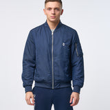 Omnitau Men's Hybrid Recycled Bomber Jacket - French Navy