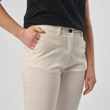 Omnitau Women's Classic Organic Cotton Polo Trousers - Cream