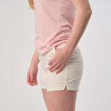 Omnitau Women's Classic Organic Cotton Polo Shorts - Cream