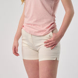 Omnitau Women's Classic Organic Cotton Polo Shorts - Cream
