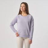 Omnitau Women's Organic Cotton Oversized Style Sweatshirt - Lavender Purple