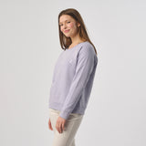 Omnitau Women's Organic Cotton Oversized Style Sweatshirt - Lavender Purple