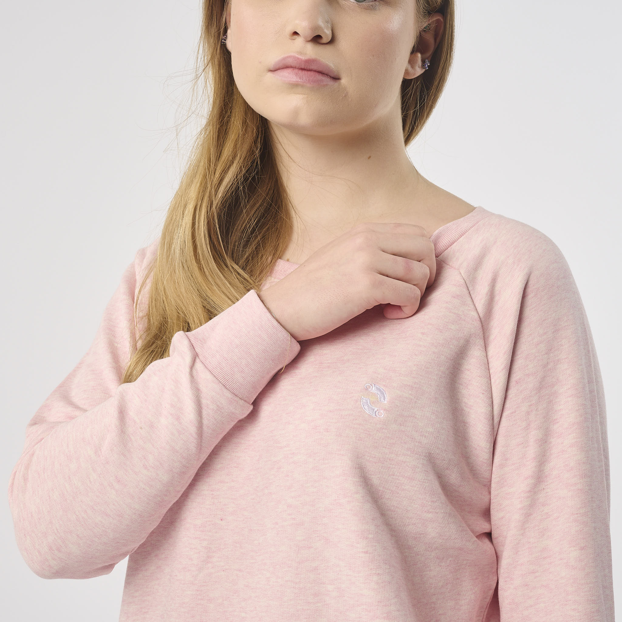 Women's Organic Cotton Sweatshirt - Dusty Pink