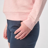 Omnitau Women's Organic Cotton Oversized Style Sweatshirt - Light Pink