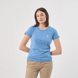 Omnitau Women's Organic Cotton Fitted T-Shirt - Heather Blue