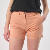 Omnitau Women's Classic Organic Cotton Polo Shorts - Peach Pink