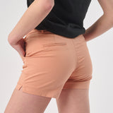 Omnitau Women's Classic Organic Cotton Polo Shorts - Peach Pink
